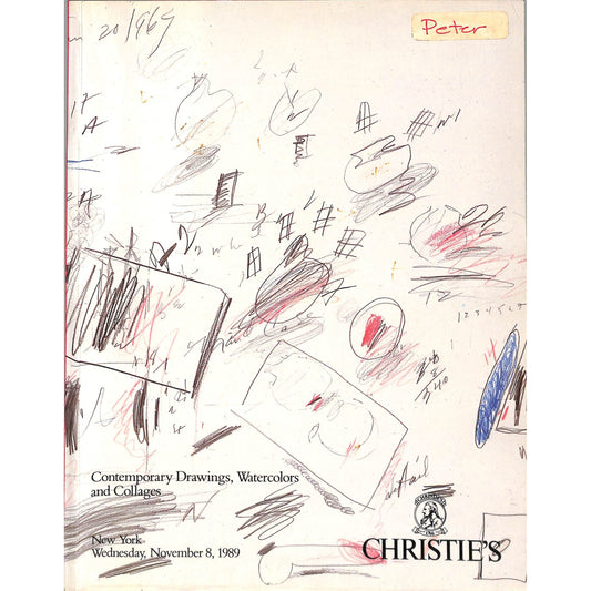 Christie's Contemporary Art Auction Catalog November 8, 1989