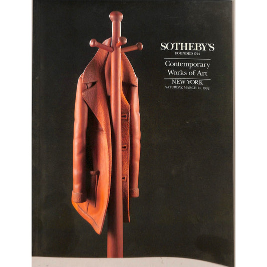 Sotheby's Contemporary Works of Art Auction Catalog March 14, 1992