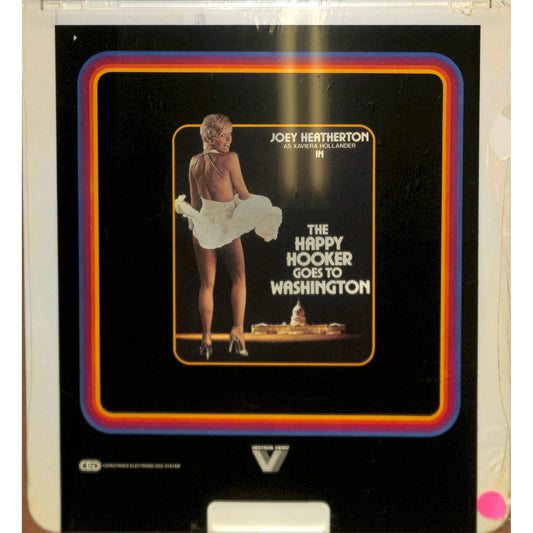 The Happy Hooker Goes To Washington (1977) CED RCA SelectaVision TESTED WORKING