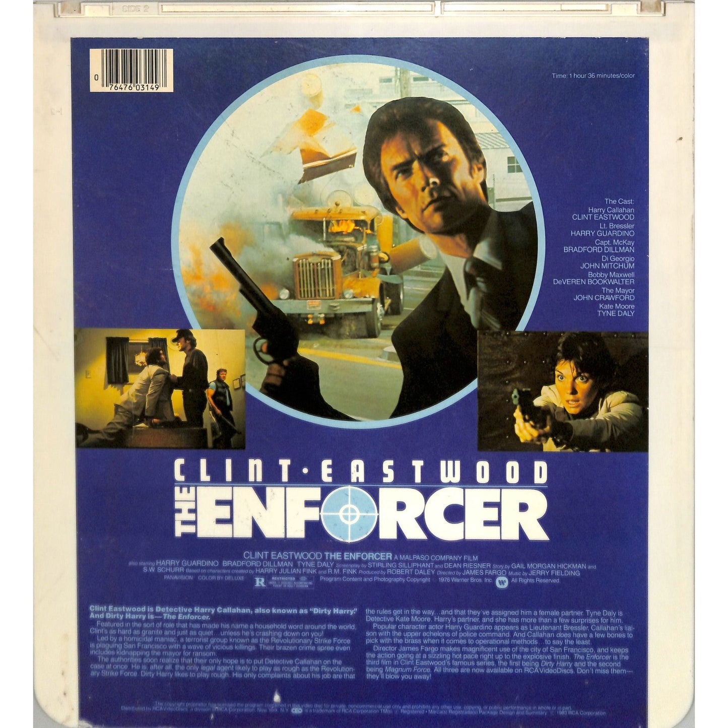 The Enforcer (1976) Vintage CED Videodisc