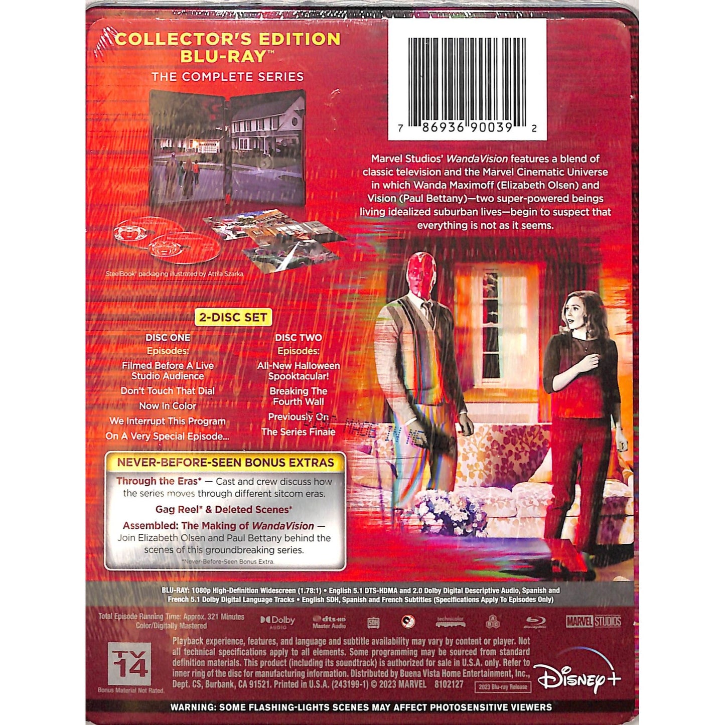 Wanda Vision Complete Series Sealed Blu Ray Disc