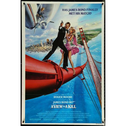 A View to a Kill (1985) Original Movie Poster Folded 27x41