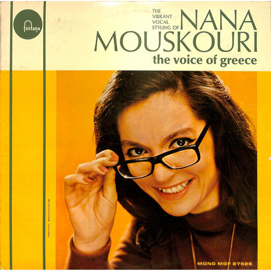 Nana Mouskouri - The Voice of Greece (1964) Promo Vinyl Record MGF-27529