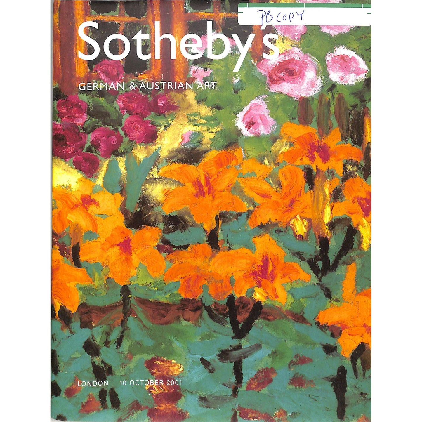 Sotheby's German & Austrian Art Auction Catalog October 10, 2001