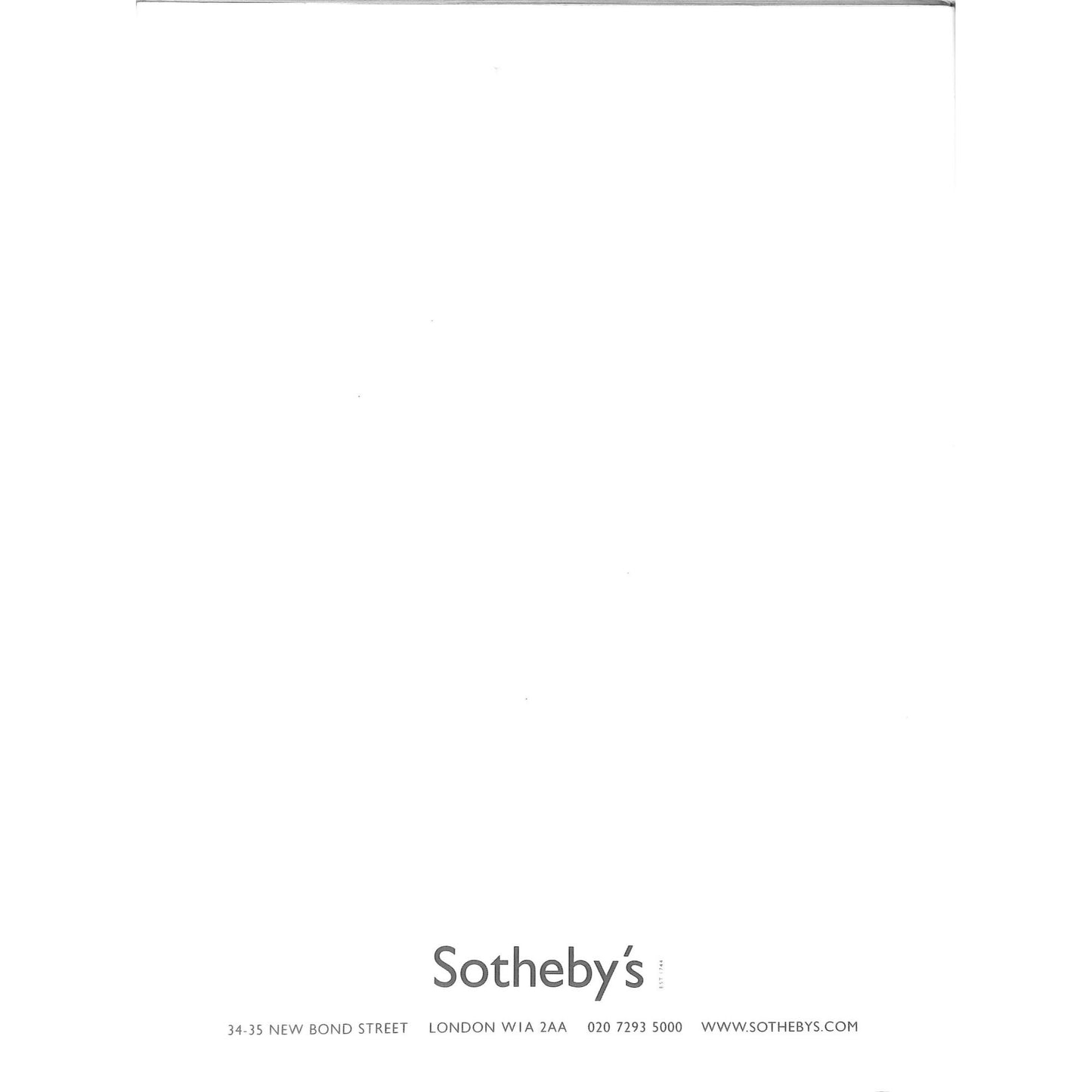 Sotheby's German & Austrian Art Auction Catalog October 10, 2001