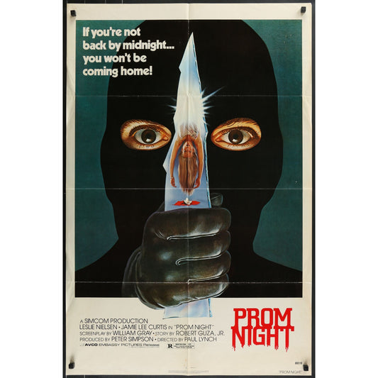 Prom Night (1980) Original Movie Poster Folded 27x41