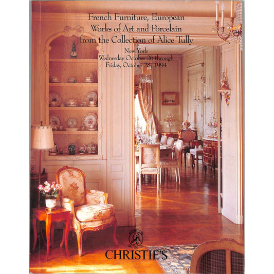 Christie's French Funiture and Words of Art Auction Catalog October 26-28, 1994