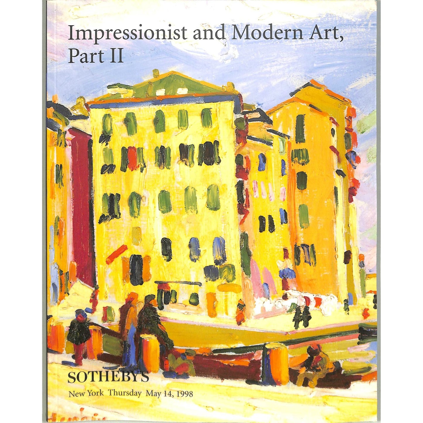 Sotheby's Impressionist and Modern Art Part II 14 May 1998 Catalog