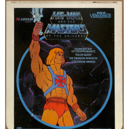 He-Man and the Masters of the universe Vol 1 (1983) CED RCA TESTED WORKING