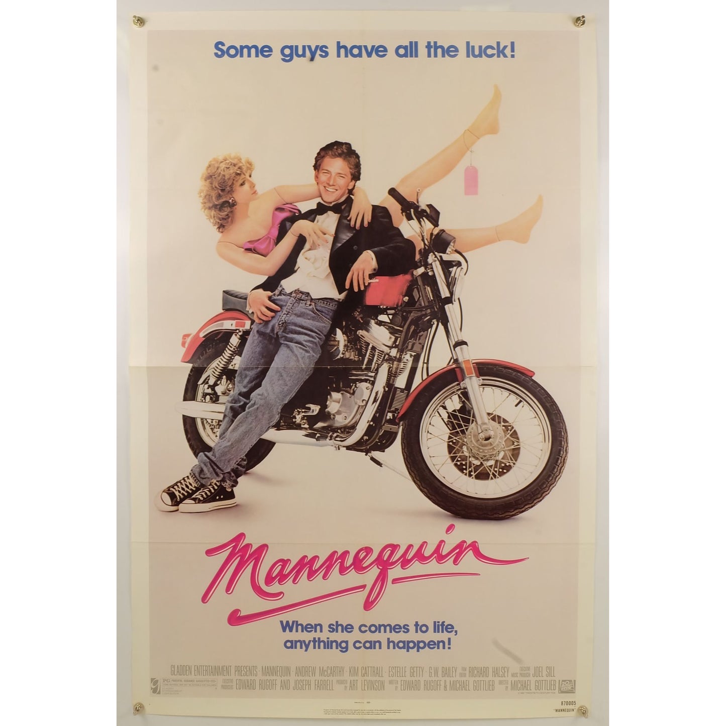 Mannequin (1987) Original Movie Poster Folded 27x41