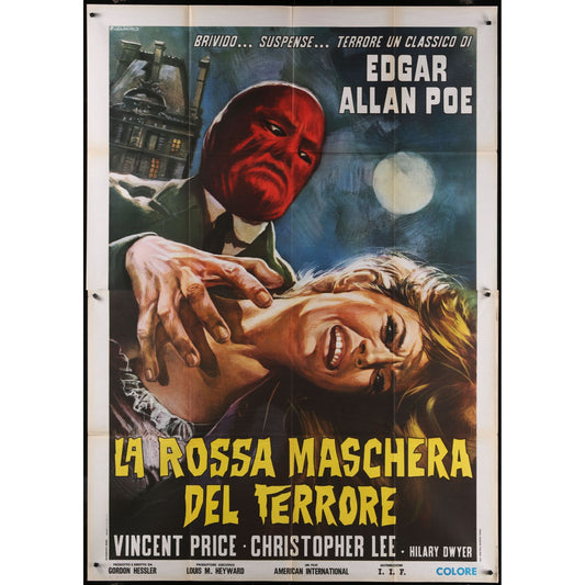 The Oblong Box (1969) Original Movie Folded Italian Two-Panel 55x78