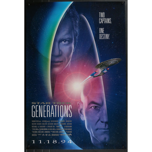 Star Trek: Generations (1994) Original Single-sided Movie Poster Rolled 27x40