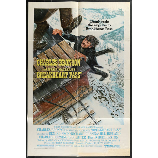 Breakheart Pass (1975) Original Movie Poster Folded 27x41