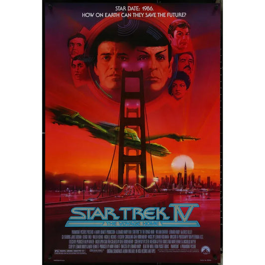 STAR TREK IV - The Voyage Home (1986) Original Movie Poster 27x41 Rolled