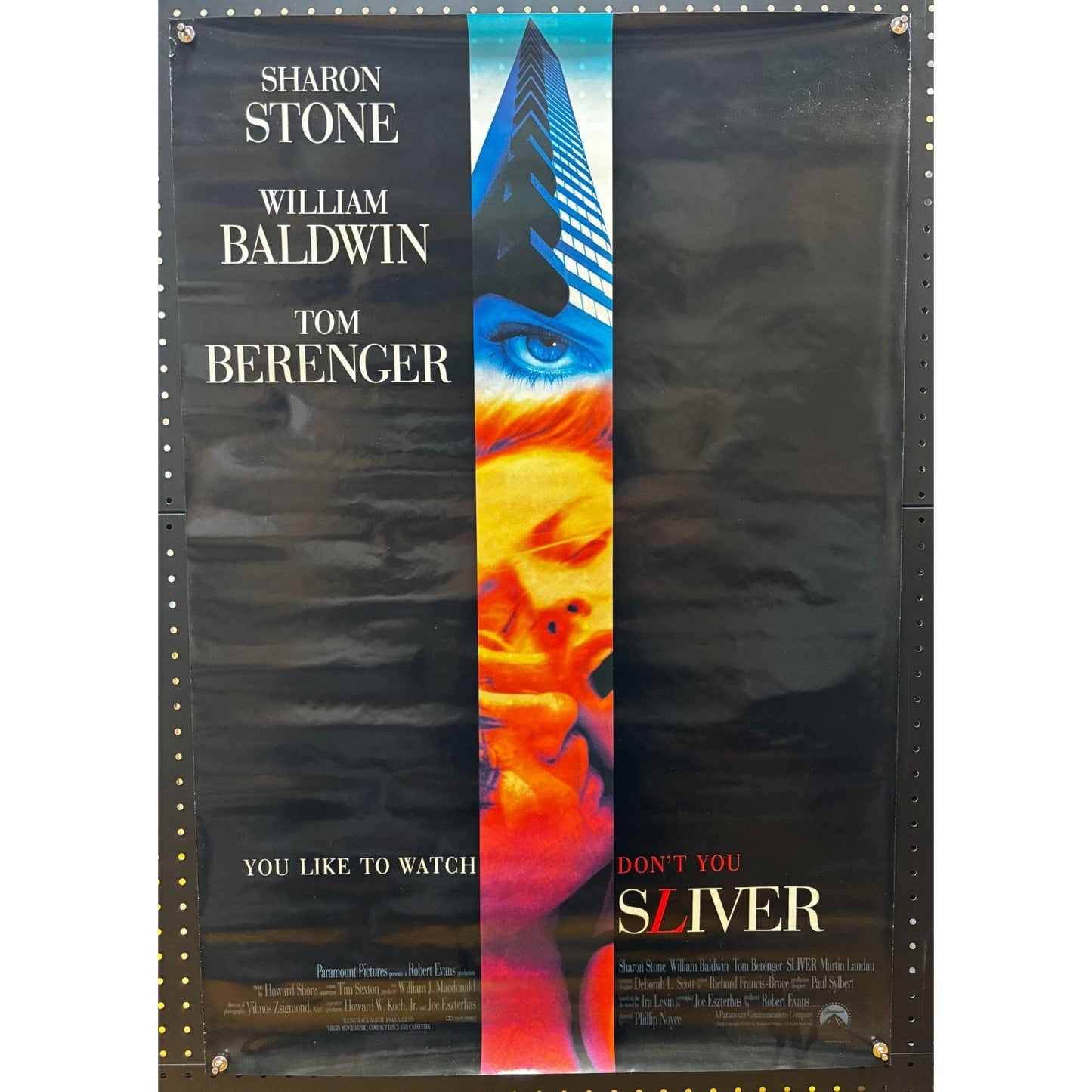 Sliver (1993) Double-Sided, Original Rolled Poster 27x40