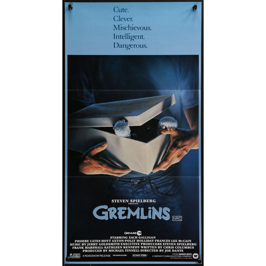 Gremlins (1984) Original Folded Australian Daybill Movie Poster 29x14