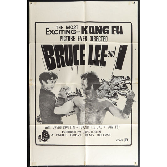 Bruce Lee and I (1973) original Movie Poster Folded 27x41