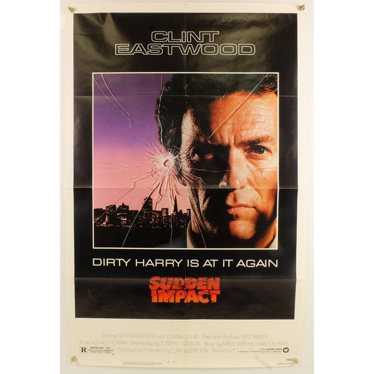 Sudden Impact (1983) Original Movie Poster Folded 27x41