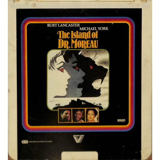 The island of Dr. Moreau (1977) CED RCA SelectaVision Videodisc TESTED WORKING